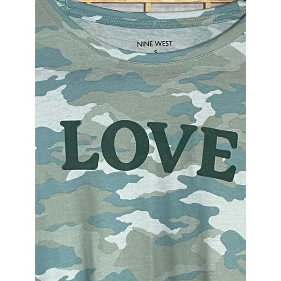 Nine West Sm LOVE Camo Tee - Picture 3 of 13